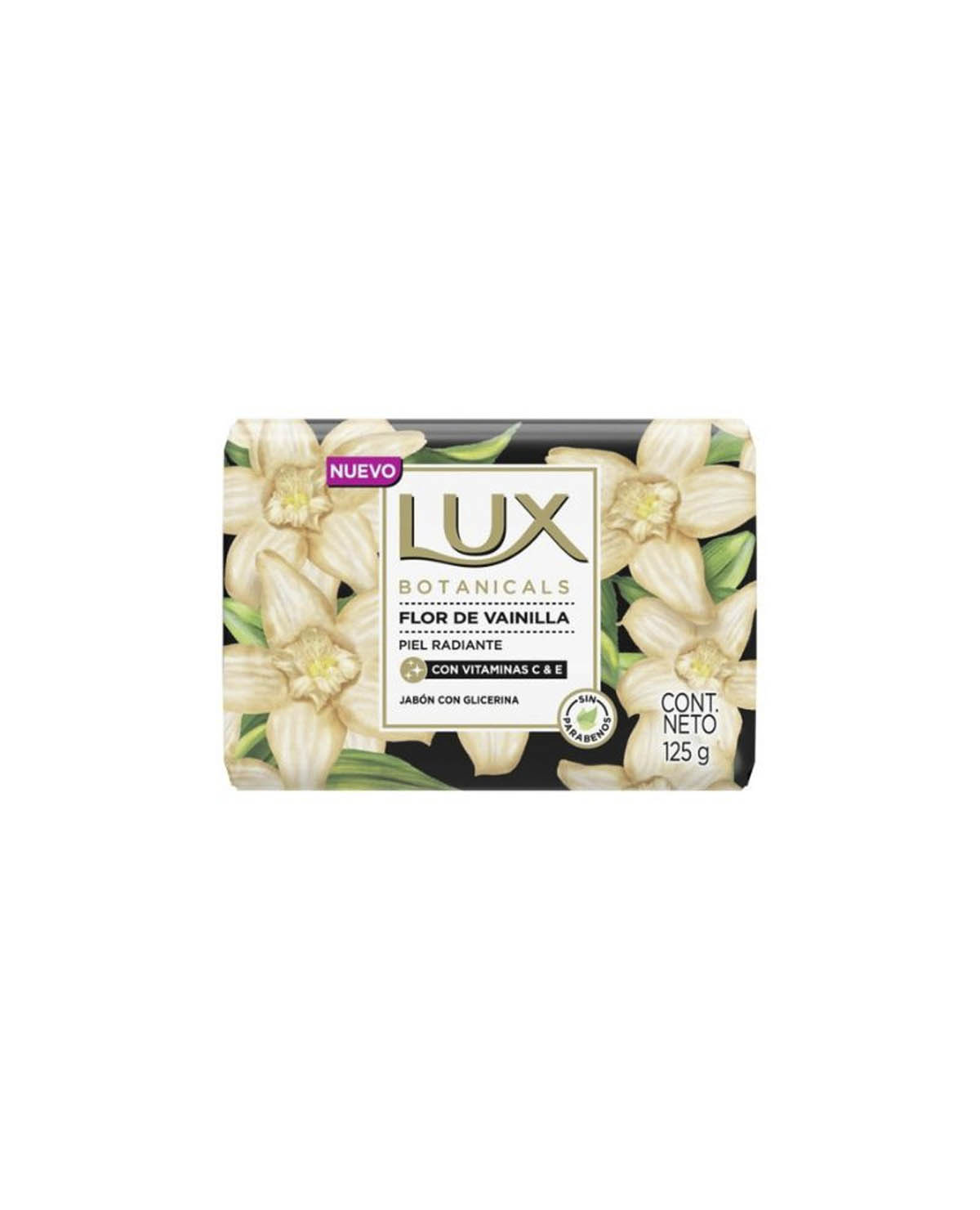 Jabón de Tocador Lux Botanicals Flor de Vainilla 125 Gr
